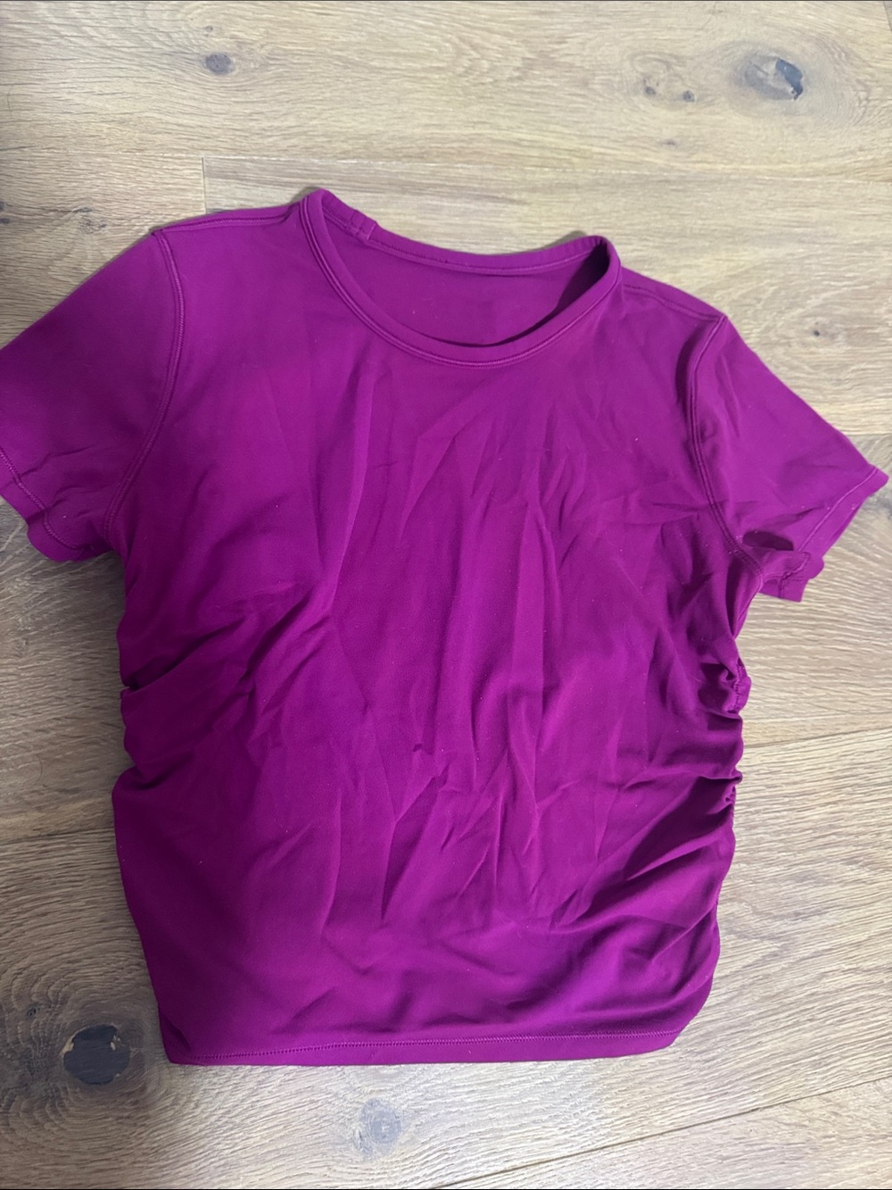 lululemon athletica Magenta Short-Sleeve Crew Tee
